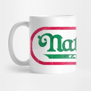 Retro / Nathan's Famous / Distressed Art Mug